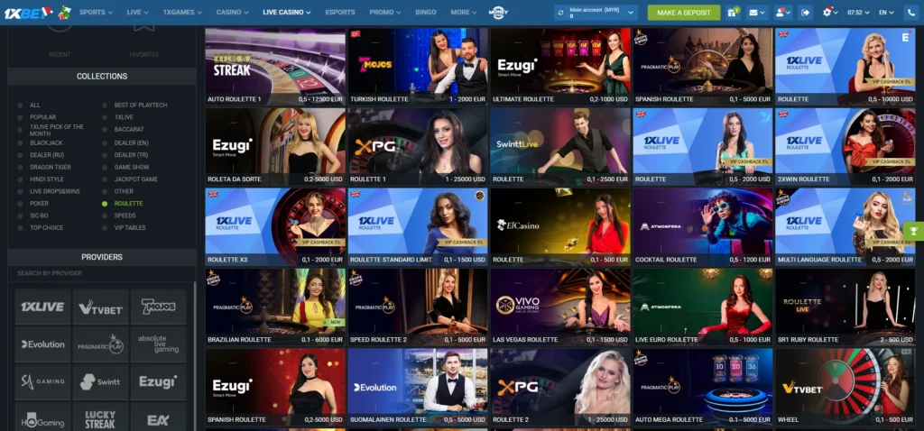 คาสิโนสด 1XBet ประเทศไทย